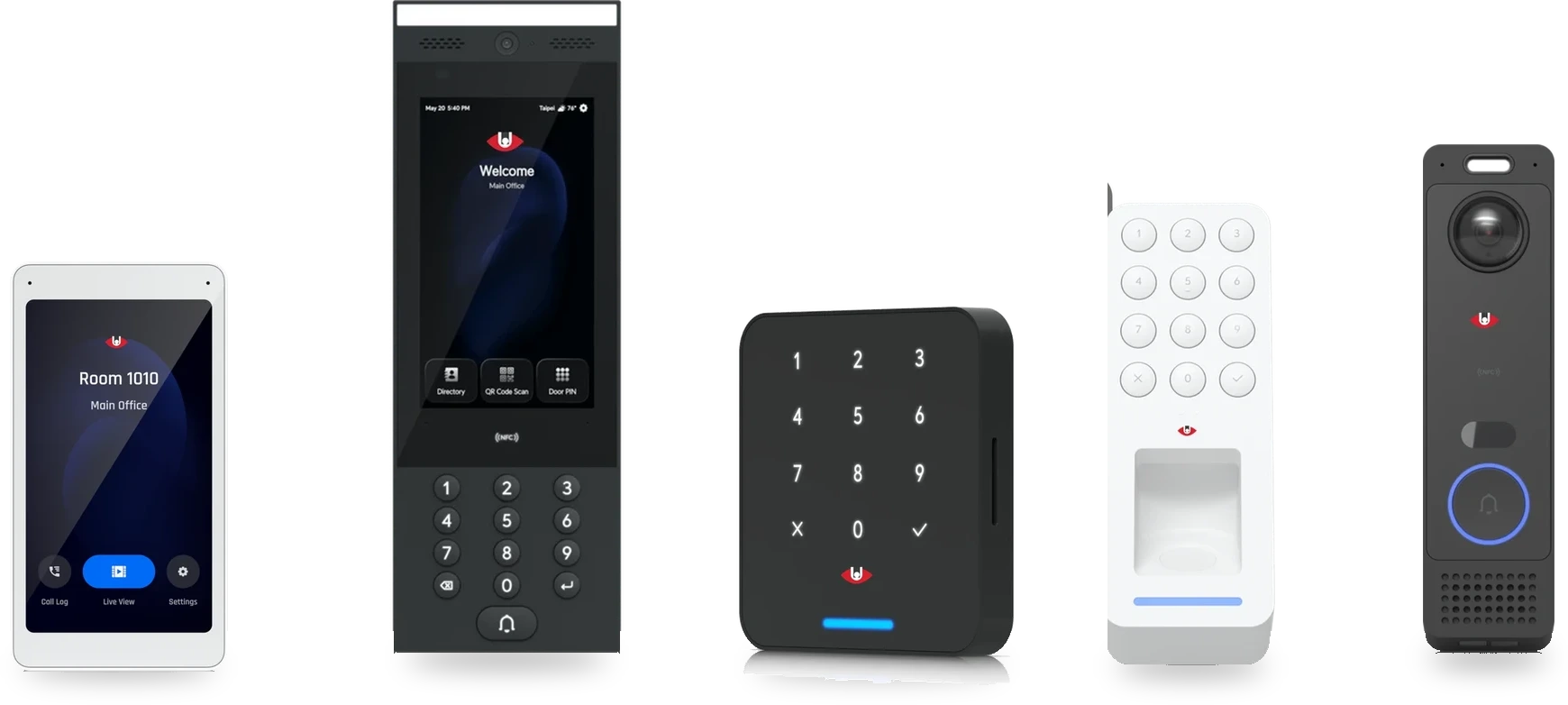 Gamme Securem Access : écran intérieur, vidéophone, lecteurs badge et empreinte